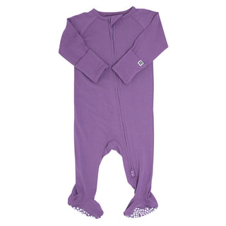 Deep Purple Baby Zipper Footie