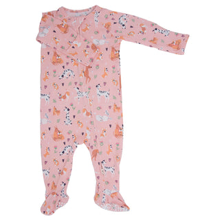 Dalmatian Poodle Puppy Zipper Footie