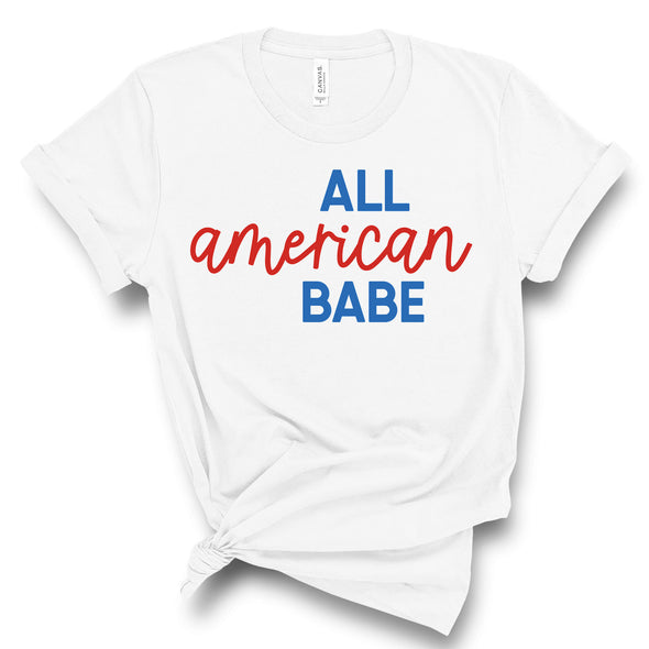 All American Babe 4th of July T-Shirt