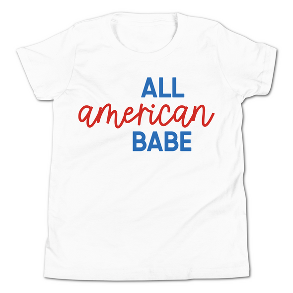 All American Babe 4th of July T-Shirt - Youth