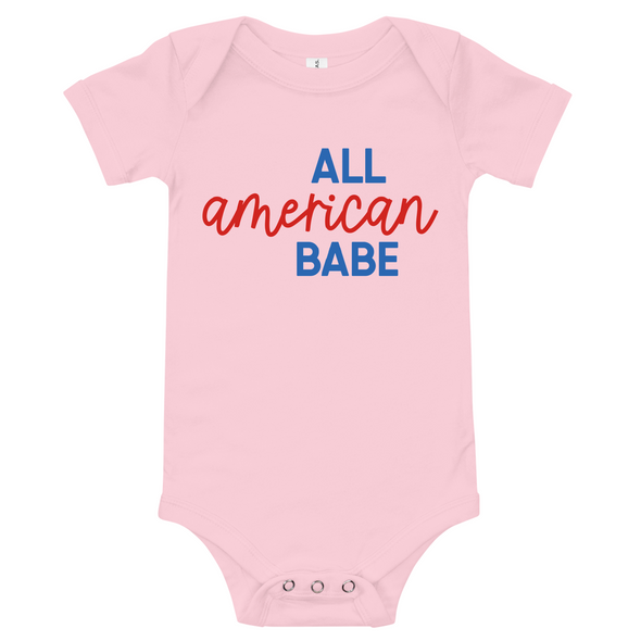 All American Babe 4th of July T-Shirt - Baby Bodysuit