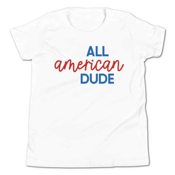 All American Dude 4th of July T-Shirt - Youth