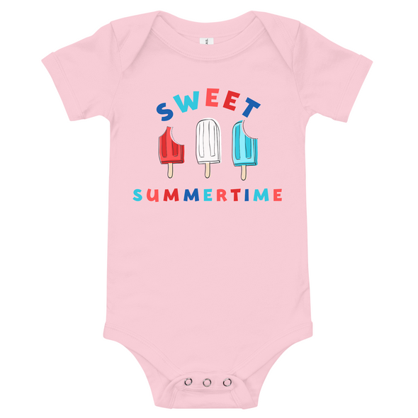 Sweet Summertime 4th of July T-Shirt - Baby Bodysuit