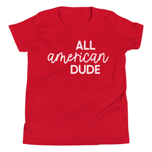 All American Dude 4th of July T-Shirt - Youth