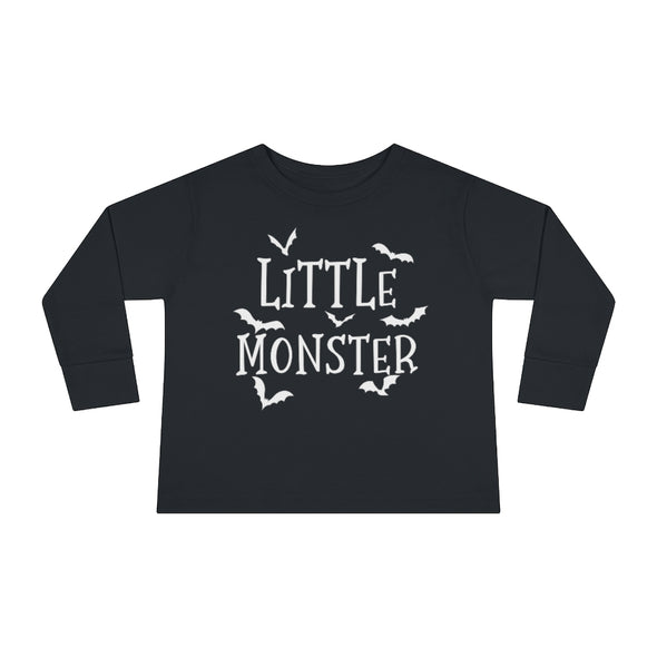 Little Monster Halloween Toddler Long Sleeve Tee