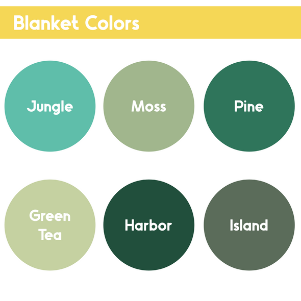Greens Personalized Name Blanket - Classic Name, With Font Preview