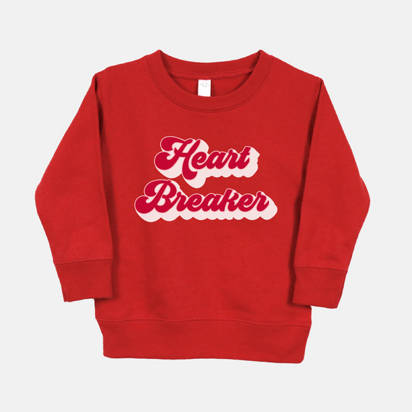 Heart Breaker Retro Valentine Sweatshirt - Toddler