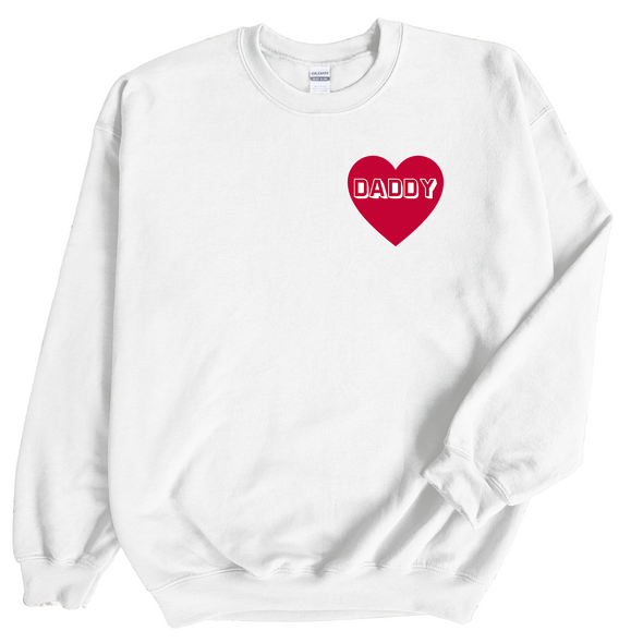 Daddy Heart Valentine Sweatshirt