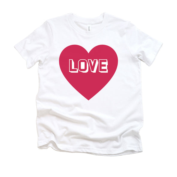 Love Heart Valentine T-Shirt - Youth