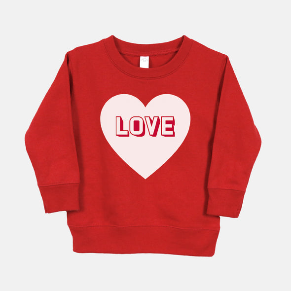 Heart Love Valentine Sweatshirt - Toddler