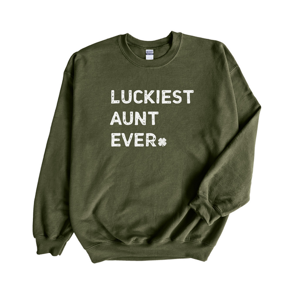 Luckiest Aunt Ever St. Patrick's Day Sweatshirt
