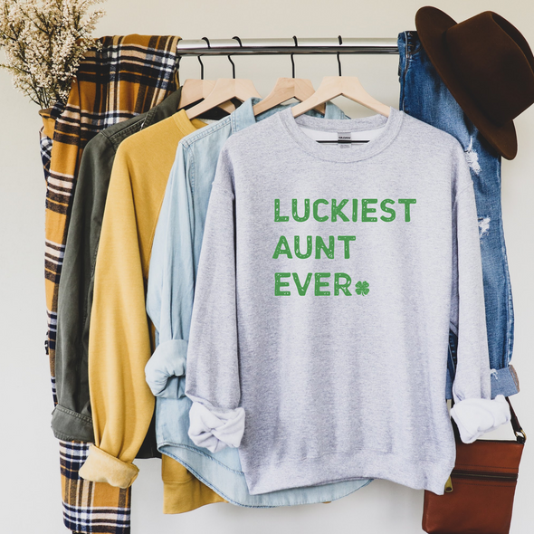 Luckiest Aunt Ever St. Patrick's Day Sweatshirt