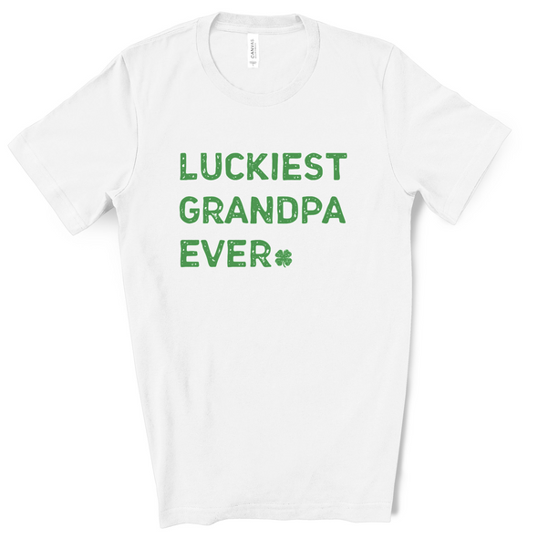 Luckiest Grandpa Ever St. Patrick's Day T-Shirt
