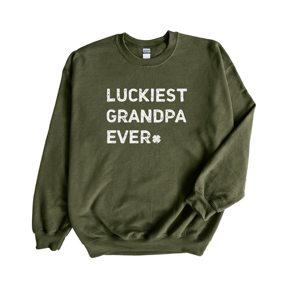 Luckiest Grandpa Ever St. Patrick's Day Sweatshirt