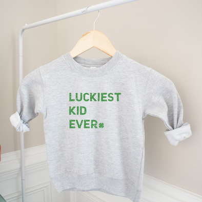 Luckiest Kid Ever St. Patrick's Day Sweatshirt - Toddler