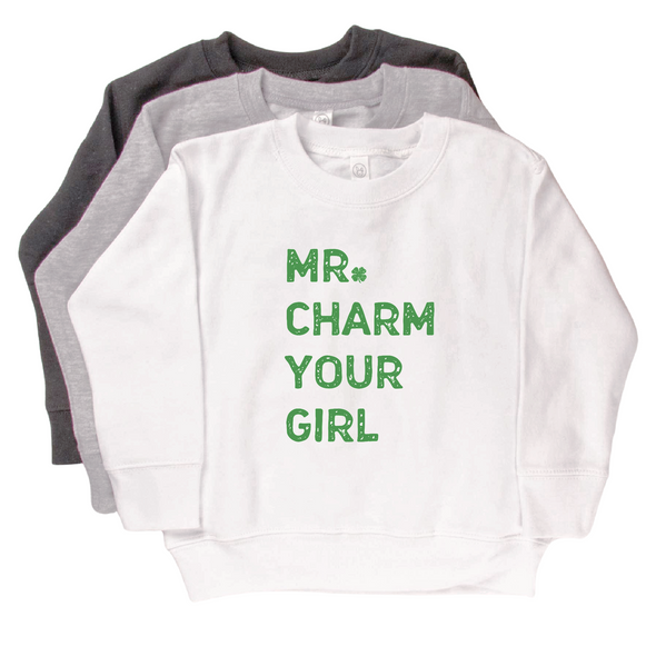 Mr. Charm Your Girl St. Patrick's Day Sweatshirt - Toddler