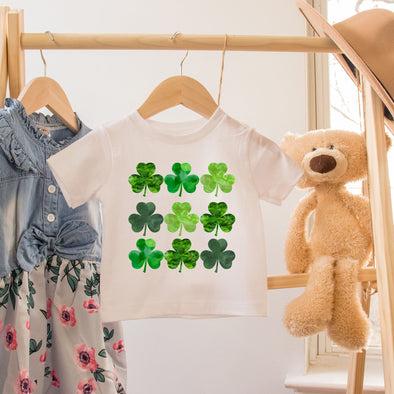 Watercolor Clover St. Patrick's Day T-Shirt - Baby and Toddler