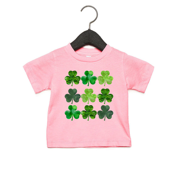 Watercolor Clover St. Patrick's Day T-Shirt - Baby and Toddler