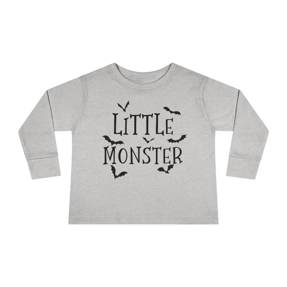 Little Monster Halloween Toddler Long Sleeve Tee