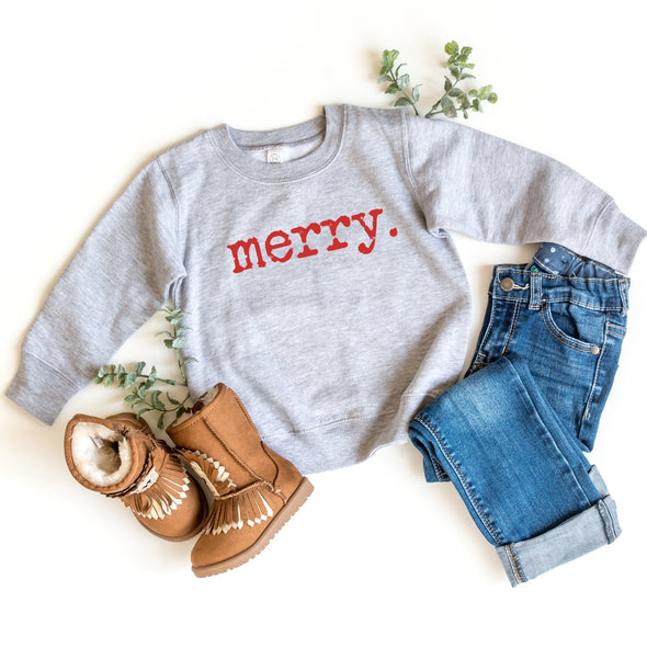 Toddler Sweatshirt Merry, Christmas Outfit, Toddler Shirt, Merry Christmas Sweatshirt
