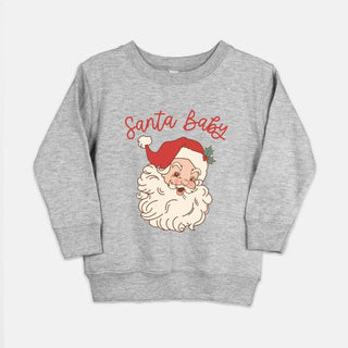 Santa Baby - Toddler Christmas Sweatshirt, Girls Toddler Christmas Sweatshirt