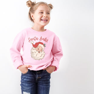 Santa Baby - Toddler Christmas Sweatshirt, Girls Toddler Christmas Sweatshirt