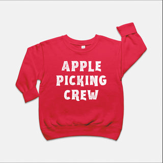 Apple Picking Crew Toddler Thanksgiving Crewneck Sweatshirt