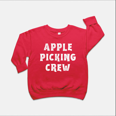 Apple Picking Crew Toddler Thanksgiving Crewneck Sweatshirt,