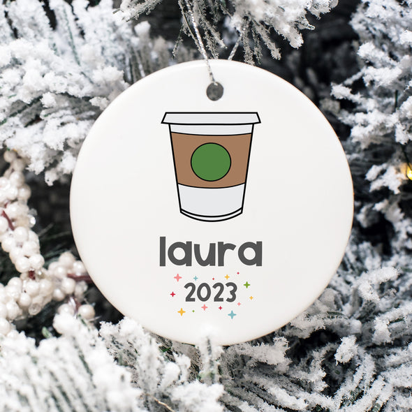Coffee Lover Christmas Ornament