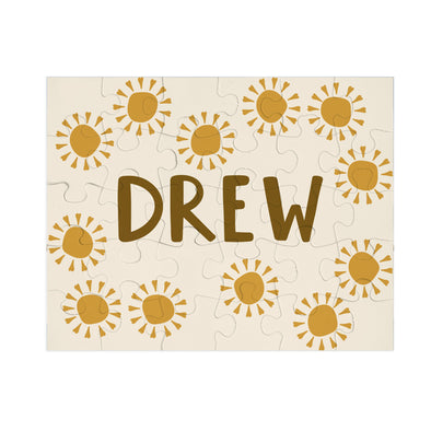 Easter Spring Sun Personalized Name Puzzle for Toddlers, Preschoolers and Kids - Perfect for Easter Baskets and Gifts
