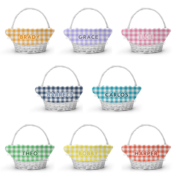 Easter Basket Liner - Personalized Customized Monogram Girl or Boy Basket