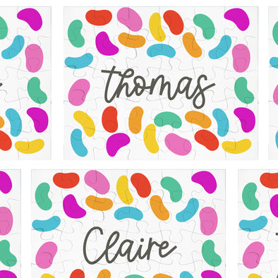 Easter Jelly Bean Name Puzzle - Personalized Toddler, Preschool, Kids Gift