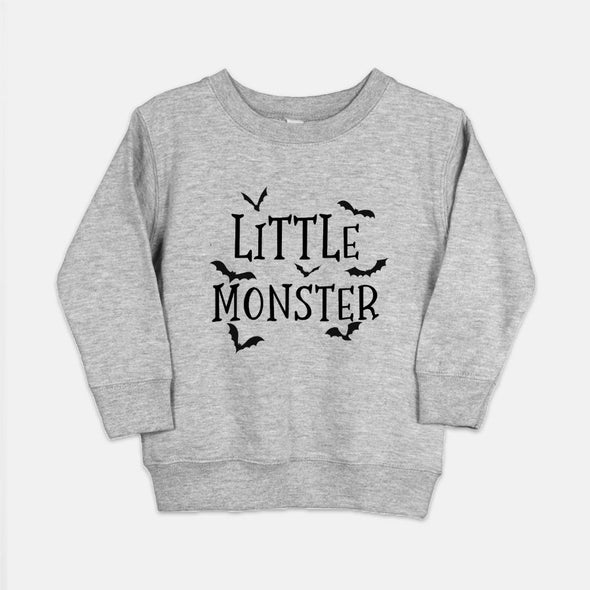 Little Monster Halloween Toddler Crew Neck Sweatshirt