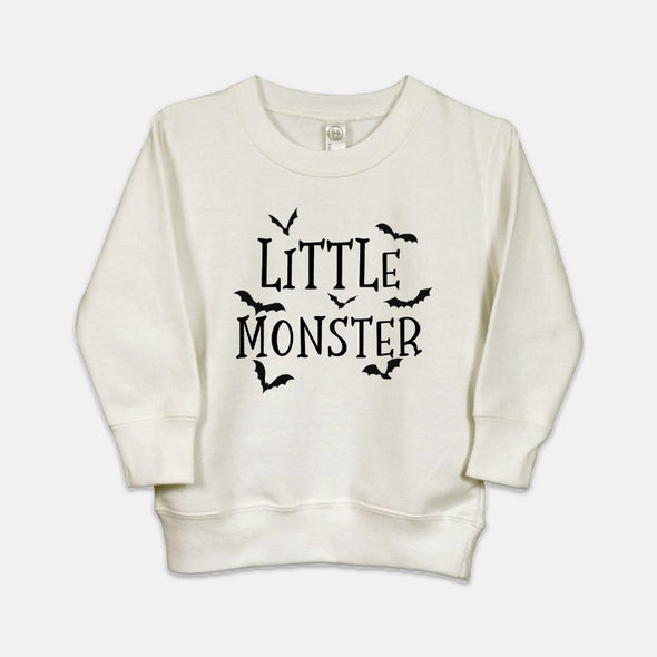 Little Monster Halloween Toddler Crew Neck Sweatshirt