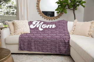 personalized blanket for mom