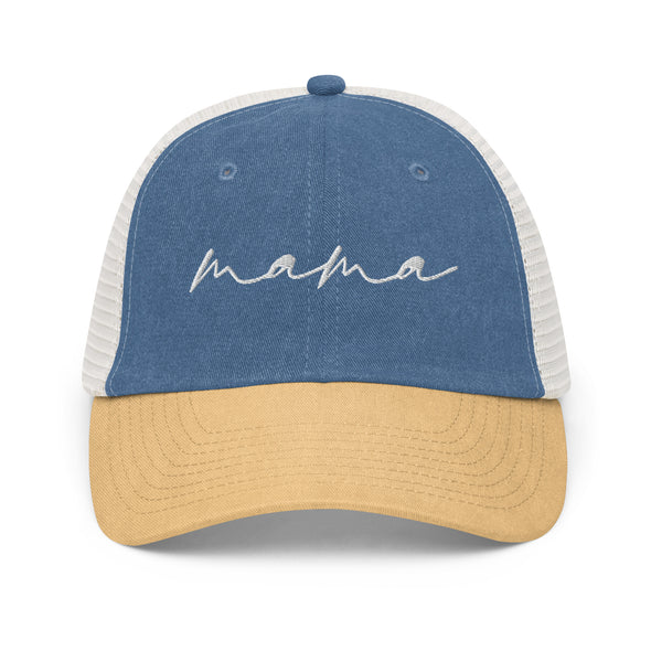 Mama Embroidered Pigment-dyed cap