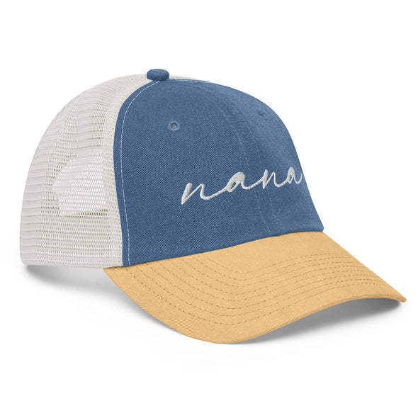 Nana Embroidered Pigment-dyed cap