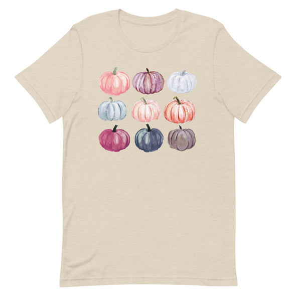 Adult Watercolor Pumpkin T Shirt