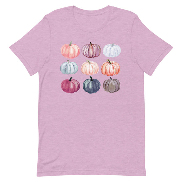 Adult Watercolor Pumpkin T Shirt